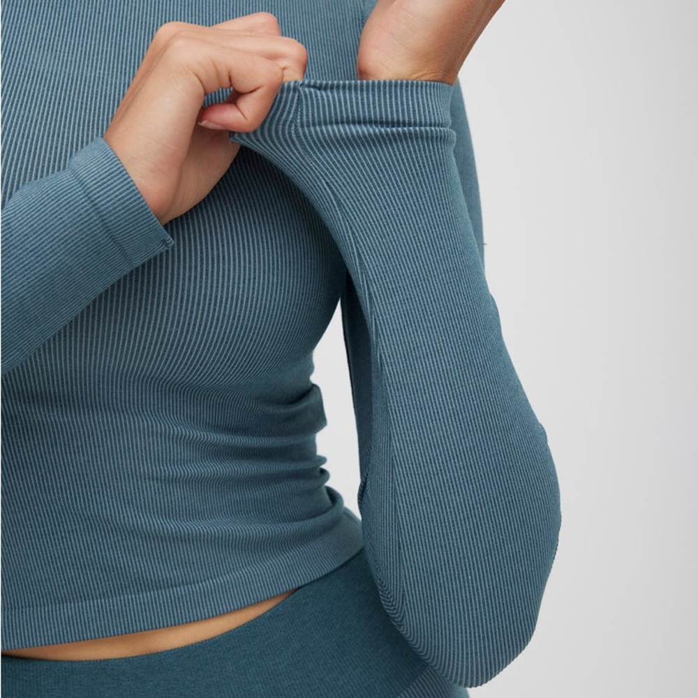 Kit and Ace Teal Ribbed Set